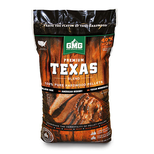 Bolsa de pellets Texas Blend 12,7 kg – hogaza de roble, nogal y mesquite – El Asador Chile